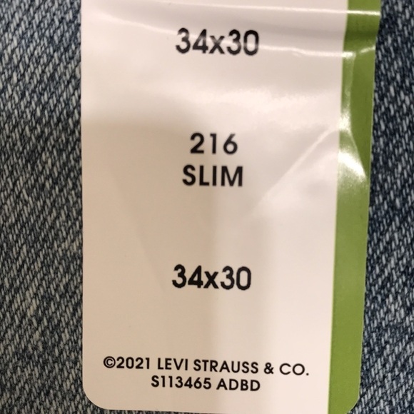 Denizen from Levi’s new mens 216 slim light wash jeans - Picture 5 of 6